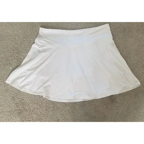 Skort Womens Size XL White Sporty Stretch Casual Pickleball Tennis Skirt - Picture 10 of 10